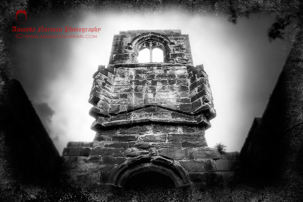 The bell tower of Lydiate Abbey