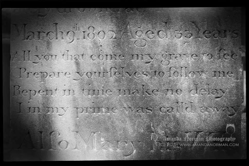 A verse from an old headstone