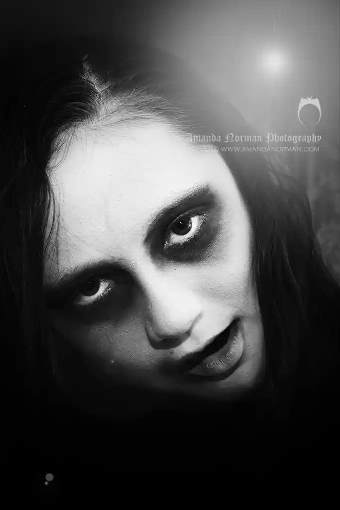 Gothic horror style portrait by Amanda Norman Photography
